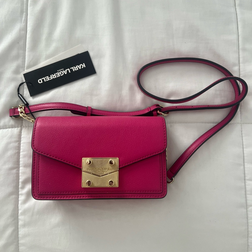 Karl Lagerfeld Fuchsia Crossbody Bag